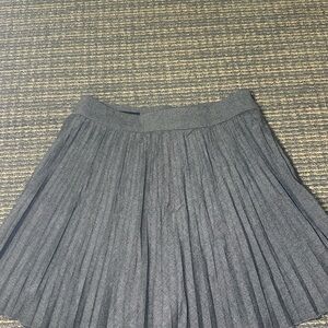 Zara Gray Pleated Mini Skirt